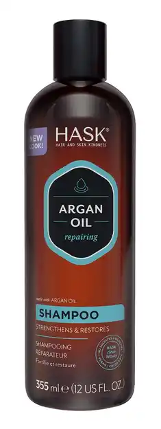 De Online Drogist Hask argan oil repairing shampoo 355ml aanbieding