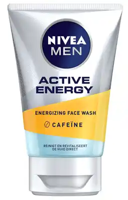 De Online Drogist Nivea men active energy face wash 100ml aanbieding