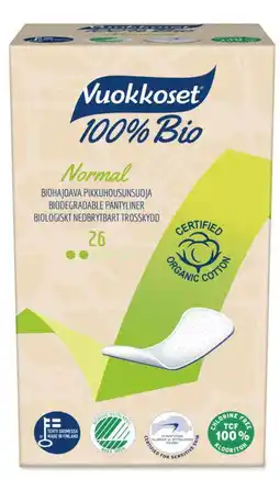 De Online Drogist Vuokkoset inlegkruisjes normal bio 26st aanbieding