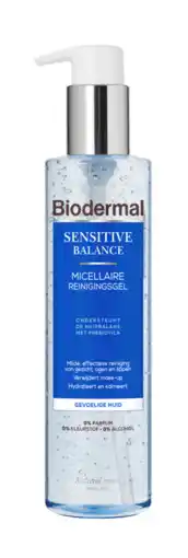 De Online Drogist Biodermal sensitive balance micellaire reinigingsgel 200ml aanbieding