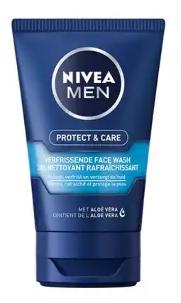 De Online Drogist Nivea men protect & care verfrissende face wash 100ml aanbieding