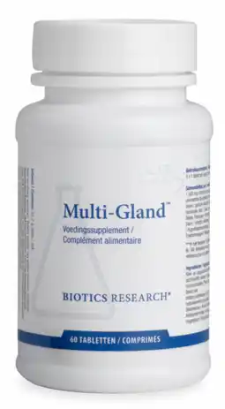 De Online Drogist Biotics multi-gland tabletten 60tb aanbieding