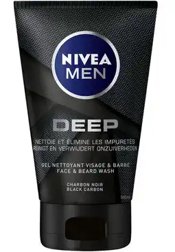 De Online Drogist Nivea men deep face & beard wash 100ml aanbieding