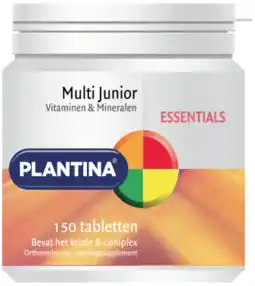 De Online Drogist Plantina essentials multi junior tabletten 150tb aanbieding