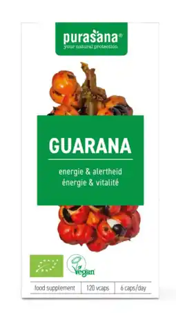 De Online Drogist Purasana guarana capsules 120vcp aanbieding