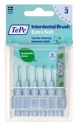 De Online Drogist Tepe interdentale rager extra soft blauw 0,6mm 6st aanbieding