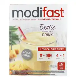 De Online Drogist Modifast intensive weight loss milkshake exotic 440gr aanbieding