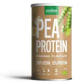 De Online Drogist Purasana pea protein banaan 400gr aanbieding