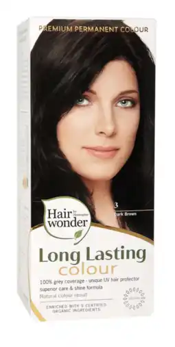De Online Drogist Hennaplus long lasting colour 3 dark brown 100ml aanbieding