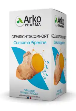 De Online Drogist Arkocaps curcuma piperine capsules 130cp aanbieding