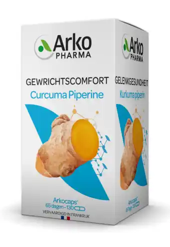 De Online Drogist Arkocaps curcuma piperine capsules 130cp aanbieding