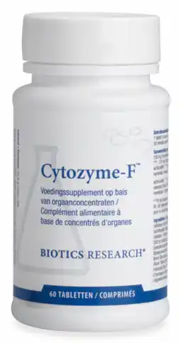 De Online Drogist Biotics cytozyme-f tabletten 60tb aanbieding