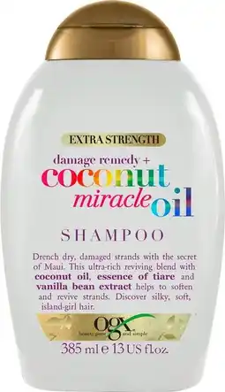 De Online Drogist Ogx coconut miracle oil shampoo 385ml aanbieding