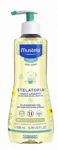 De Online Drogist Mustela stelatopia reinigende badolie 500ml aanbieding