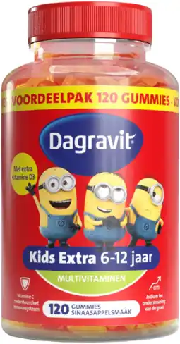 De Online Drogist Dagravit kids-xtra vitaminions multivitaminen 6-12 jaar voordeelverpakking 120st aanbieding