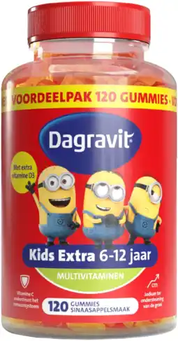De Online Drogist Dagravit kids-xtra vitaminions multivitaminen 6-12 jaar voordeelverpakking 120st aanbieding