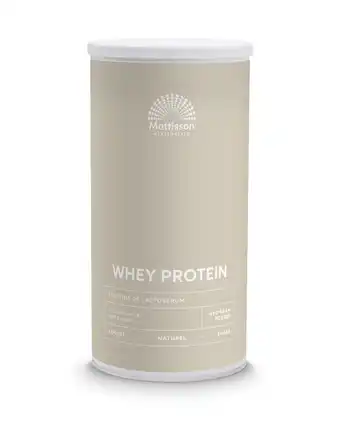 De Online Drogist Mattisson healthstyle sport wei proteïne naturel 450gr aanbieding
