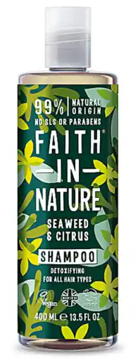 De Online Drogist Faith in nature shampoo zeewier en citrus 400ml aanbieding