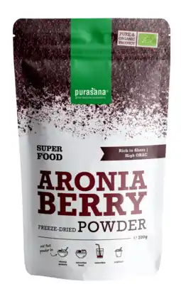 De Online Drogist Purasana aronia berry poeder biologisch 200gr aanbieding