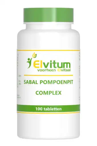 De Online Drogist Elvitum sabal pompoenpit complex tabletten 100tb aanbieding