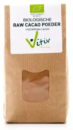 De Online Drogist Vitiv biologische cacao poeder 300gr aanbieding