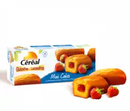 De Online Drogist Cereal mini cakes met aardbeienvulling 210gr aanbieding