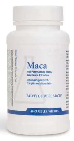 De Online Drogist Biotics maca capsules 60tb aanbieding