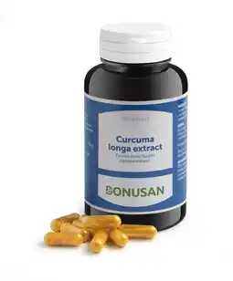 De Online Drogist Bonusan curcuma longa extract capsules 120cp aanbieding