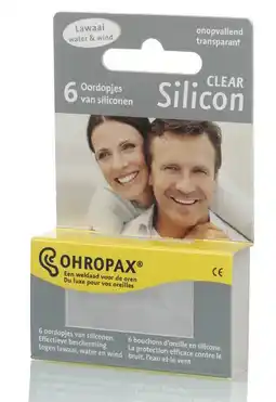 De Online Drogist Ohropax silicon clear oordopjes 6st aanbieding