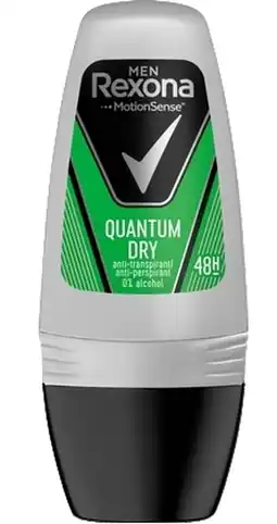 De Online Drogist Rexona men quantum dry roll-on anti-transpirant 50ml aanbieding