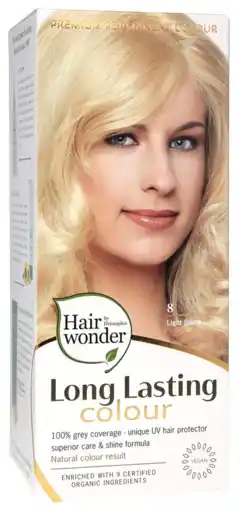 De Online Drogist Hennaplus long lasting colour 8 light blond 100ml aanbieding