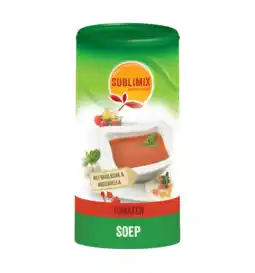 De Online Drogist Sublimix italiaanse tomatensoep met basilicum en mozzarella 250gr aanbieding