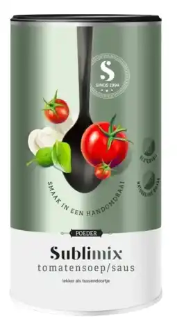 De Online Drogist Sublimix italiaanse tomatensoep met basilicum en mozzarella 250gr aanbieding