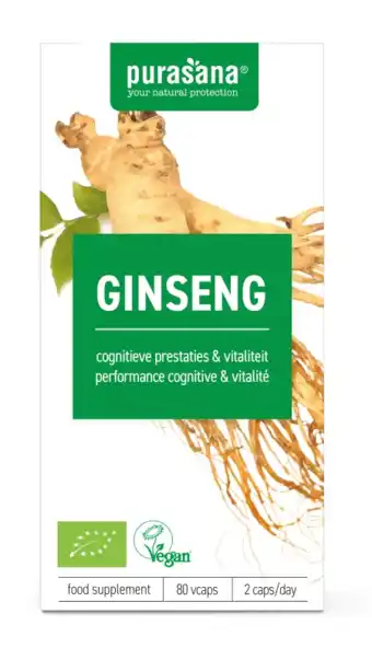 De Online Drogist Purasana ginseng capsules 80vcp aanbieding