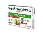 De Online Drogist Ortis vruchten & vezels forte darmtransit blokjes 24st aanbieding
