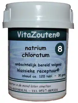De Online Drogist Vita reform van der snoek vita reform vitazouten nr. 8 natrium chloratum muriaticum 120tb aanbieding