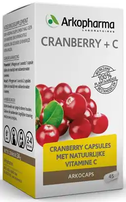 De Online Drogist Arkocaps cranberry + c capsules 45cp aanbieding