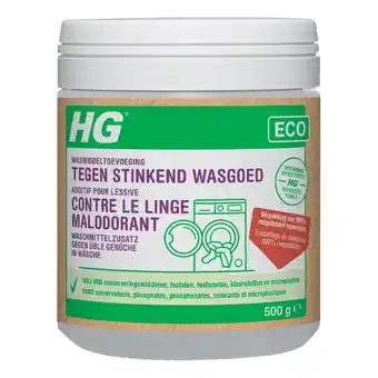 De Online Drogist Hg eco wasmiddeltoevoeging stinkend wasgoed 500gr aanbieding