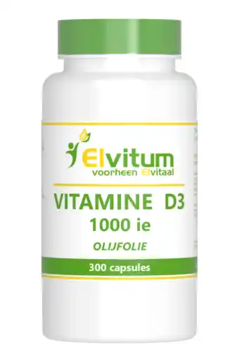 De Online Drogist Elvitum vitamine d3 1000 ie capsules 300cp aanbieding