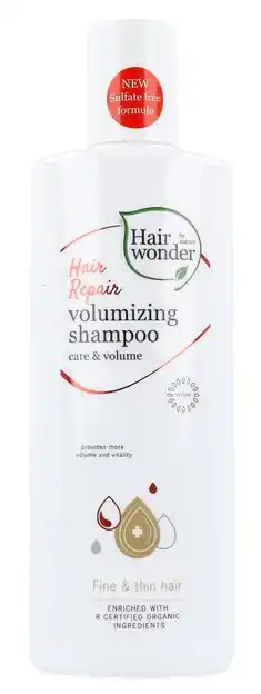De Online Drogist Hairwonder hair repair volumizing shampoo 300ml aanbieding