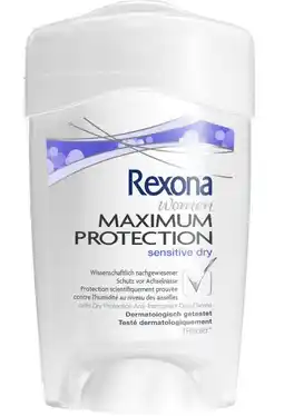 De Online Drogist Rexona women deostick maximum protect sensitive dry 45ml aanbieding