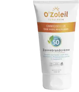 De Online Drogist O'zoleil zonnebrandcrème lichaam spf50 125ml aanbieding