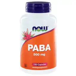 De Online Drogist Now paba 500mg capsules 100st aanbieding