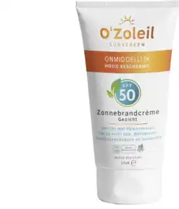 De Online Drogist O'zoleil zonnebrandcrème gezicht spf50 50ml aanbieding