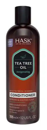 De Online Drogist Hask teatree oil & rosemary conditioner 355ml aanbieding