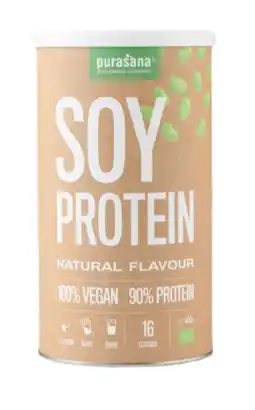 De Online Drogist Purasana vegan protein poeder mix soja natuur 400gr aanbieding