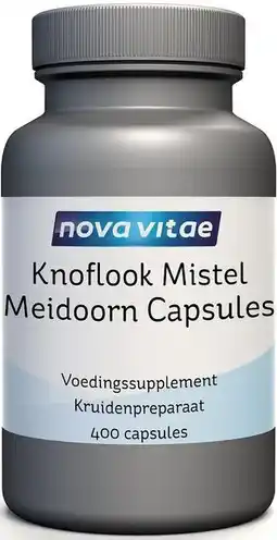 De Online Drogist Nova vitae knoflook mistel meidoorn capsules 400cp aanbieding