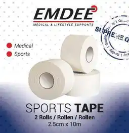 De Online Drogist Emdee sporttape duo white 1st aanbieding