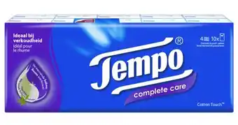 De Online Drogist Tempo zakdoekjes complete care 10st aanbieding