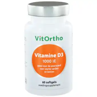 De Online Drogist Vitortho vitamine d3 1000 ie softgels 60sg aanbieding